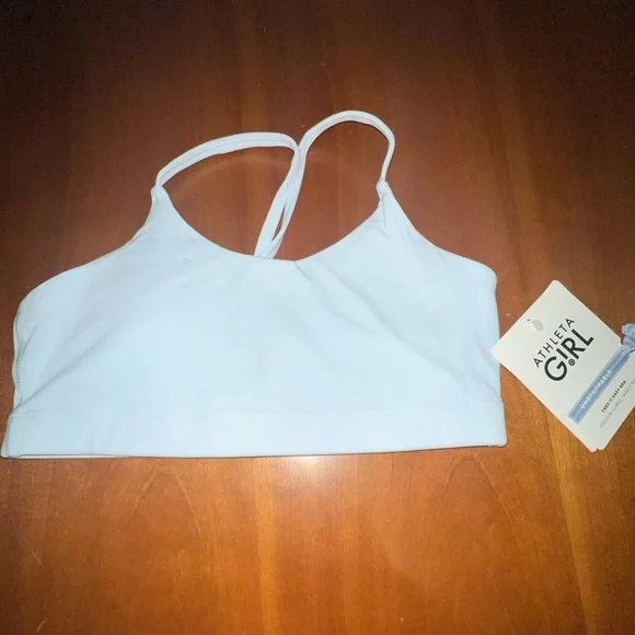 Girls size XL/14 Athleta brand light blue take it easy bra - Picture 2 of 2